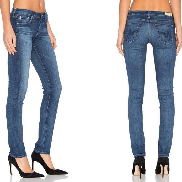 Adriano Goldschmied The Stilt Cigarette Jeans Dark Wash 29R - Picture 1 of 9